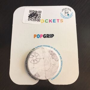 PopSocket Phone Grip Old World Map White and Gray